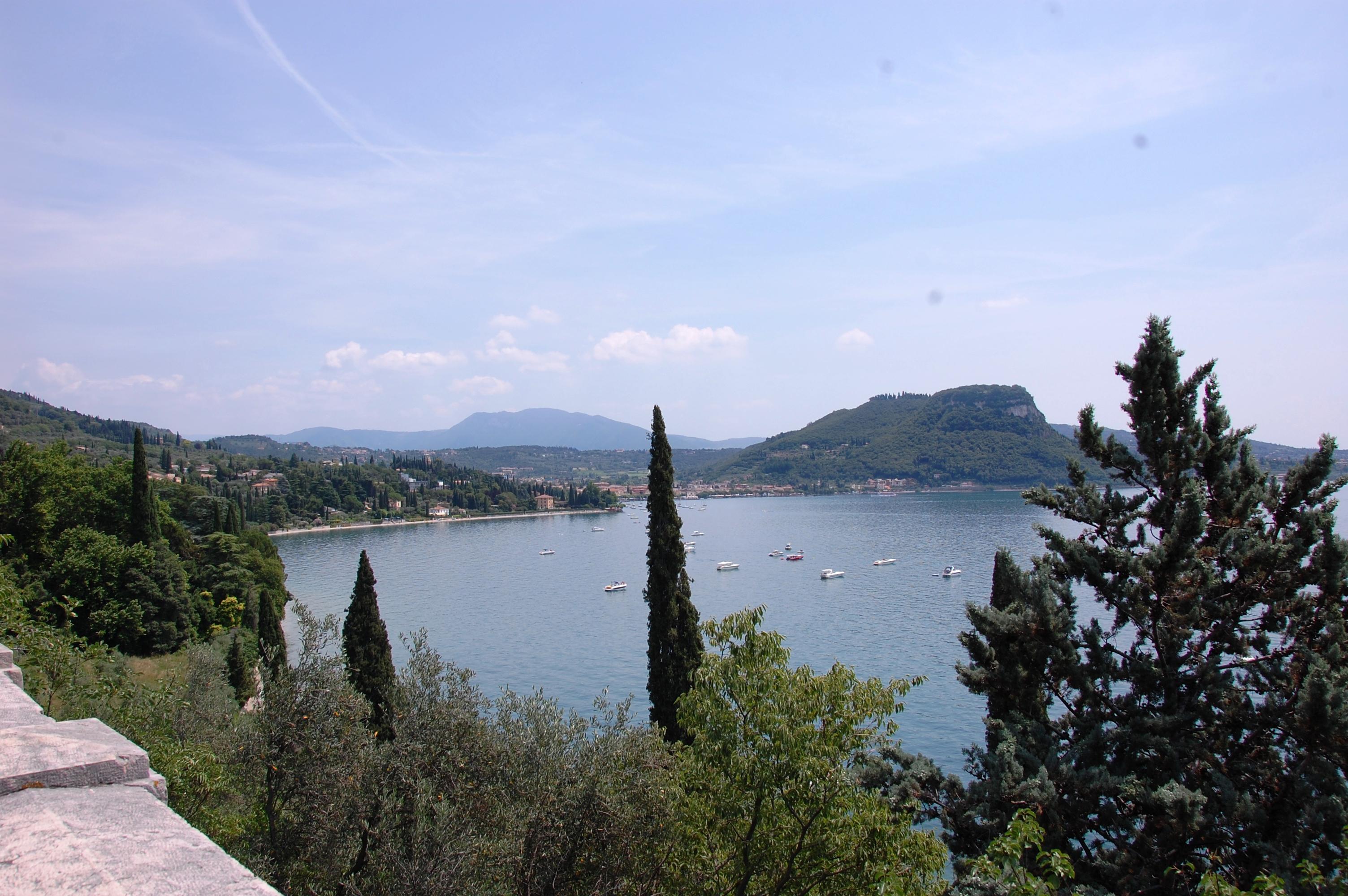 Blick auf den Garbasee bei der Radtour